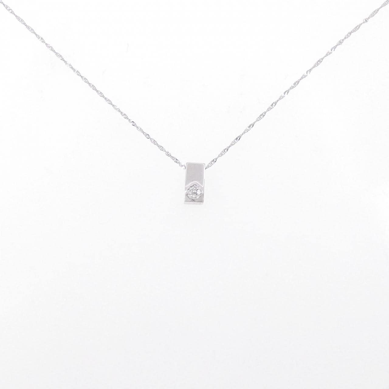 K18WG ダイヤモンド ネックレス 0.03CT