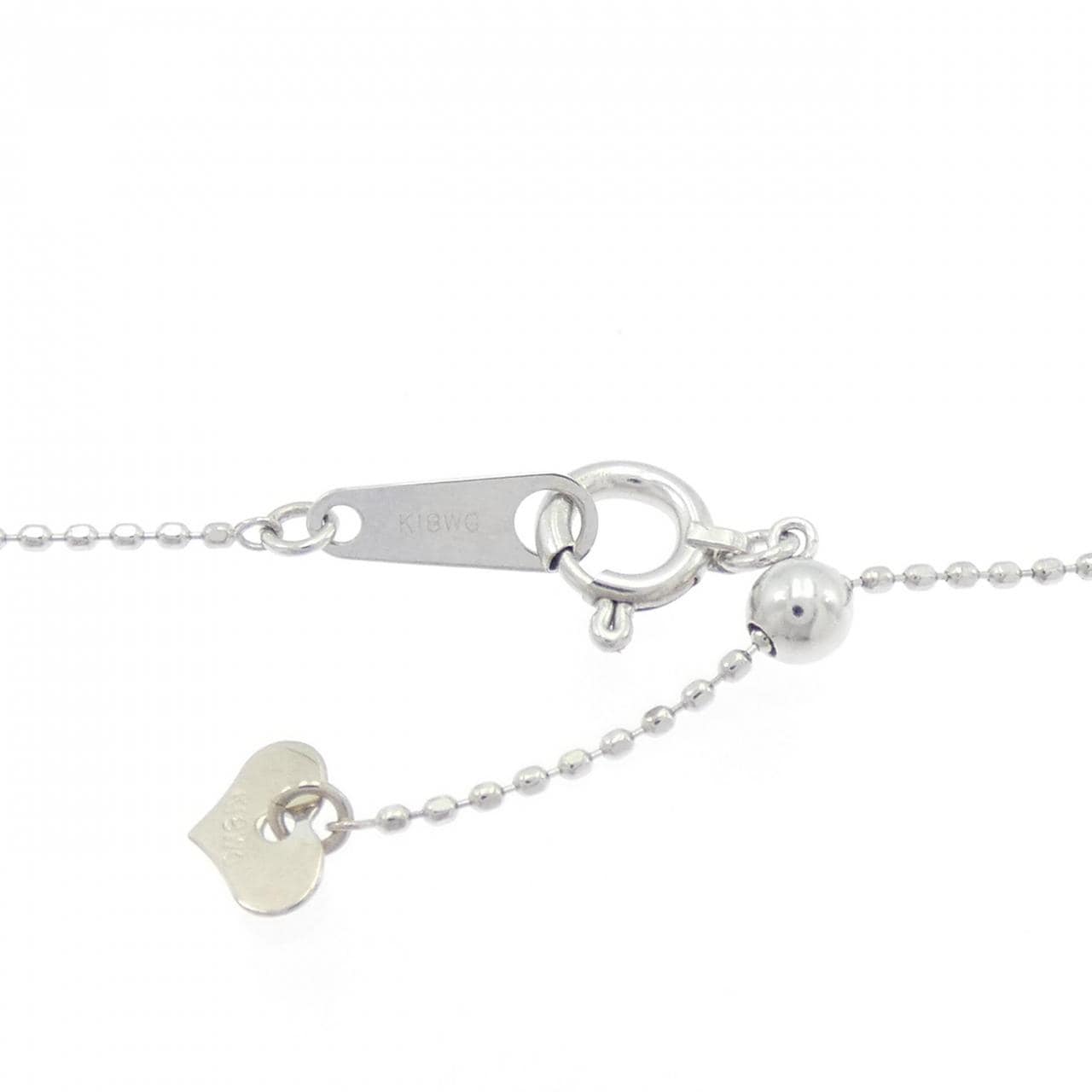 K18WG ダイヤモンド ネックレス 0.40CT