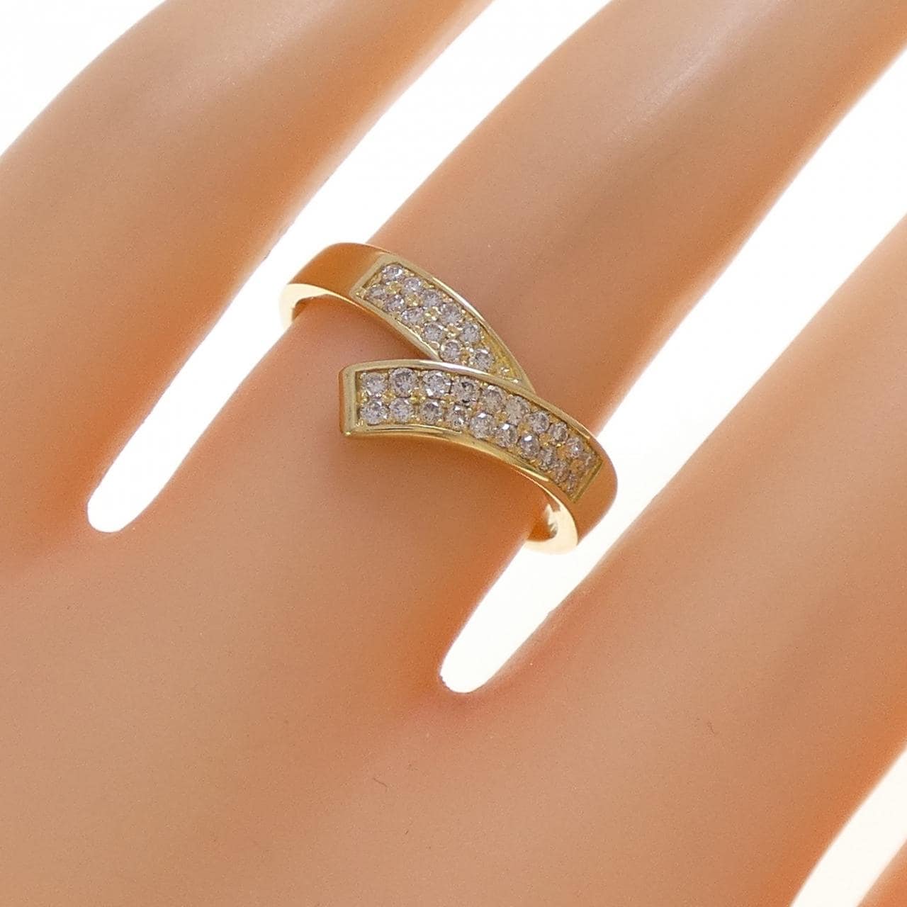 K18YG ダイヤモンド リング 0.21CT