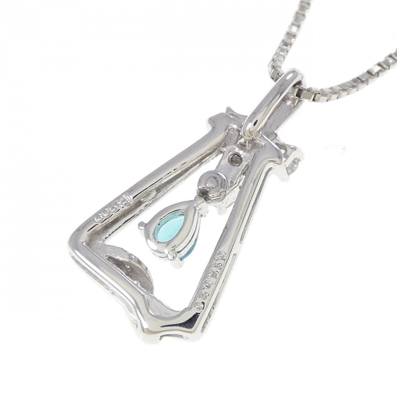 PT900/PT850 帕拉伊巴碧碧玺项链 0.15克拉