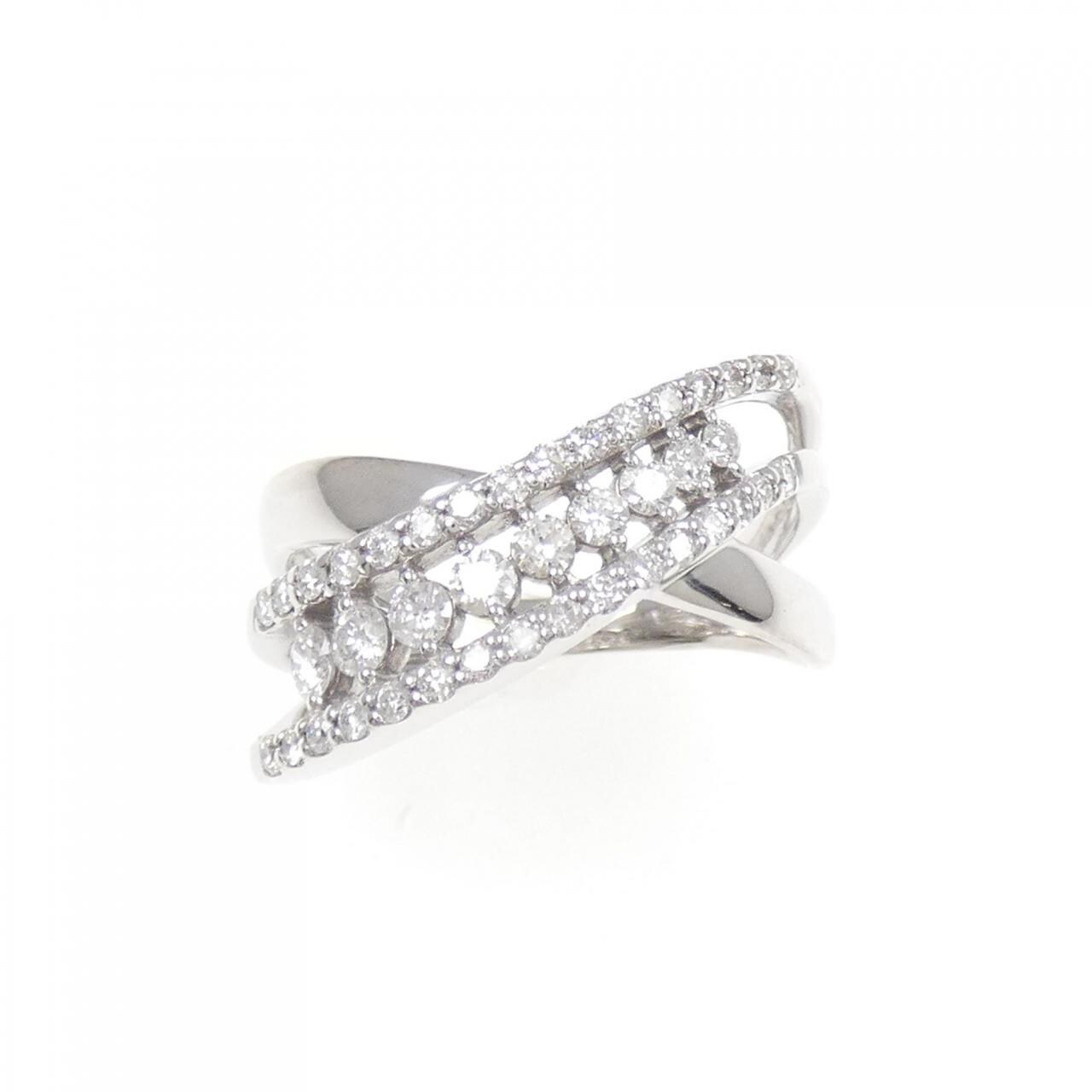 K18WG ダイヤモンド リング 0.50CT