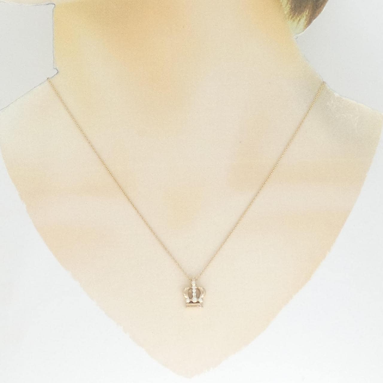 Royal Asscher Diamond Necklace 0.05CT