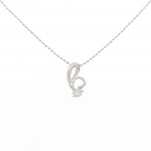 K14WG/K18WG ダイヤモンド ネックレス 0.1