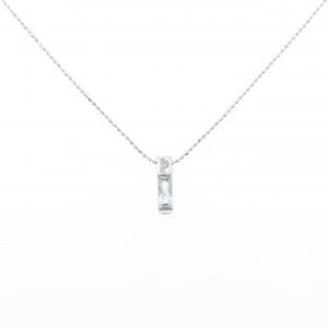 K18WG アクアマリン ネックレス 0.36CT