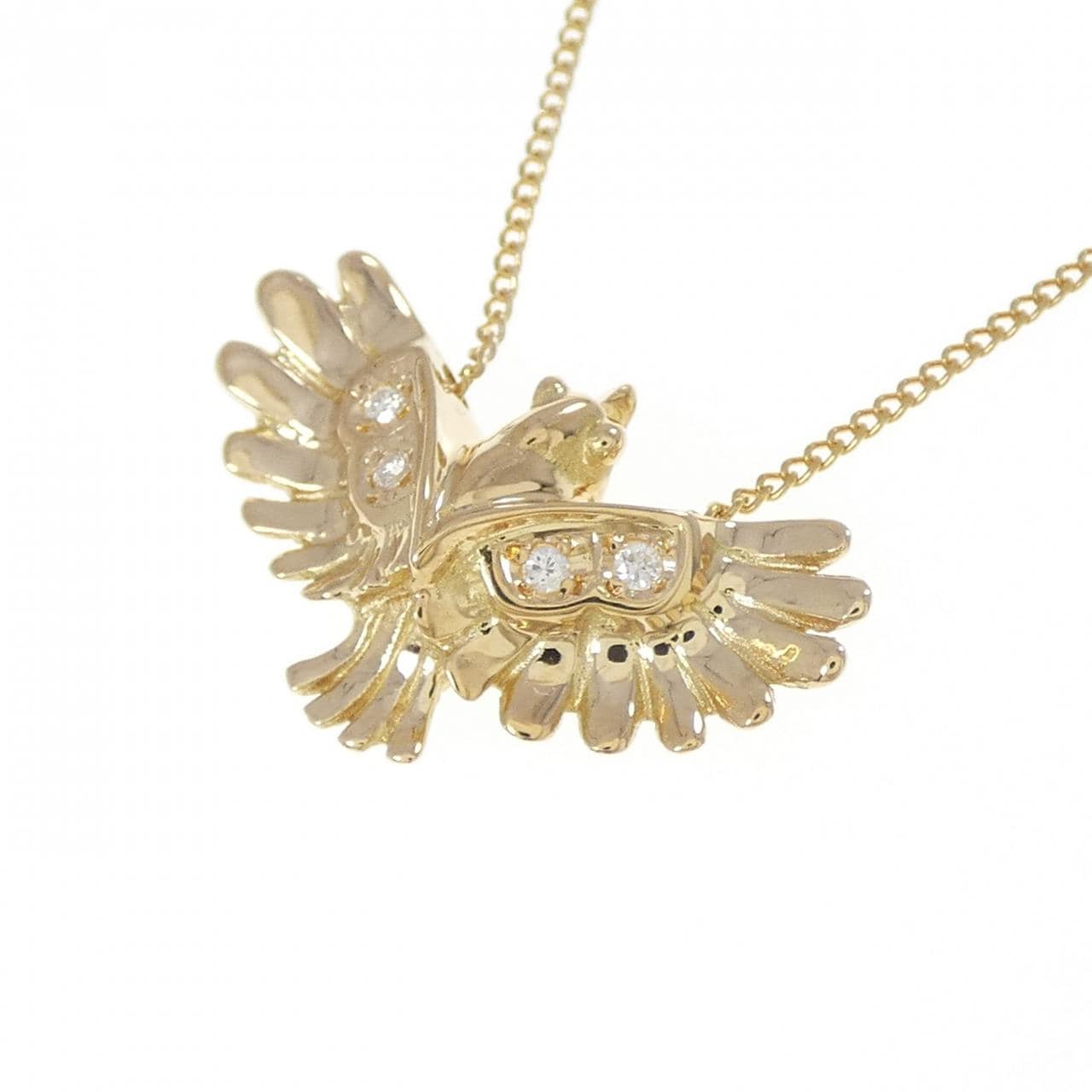 K18YG ダイヤモンド ネックレス 0.04CT