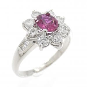 PT900 ルビー リング 0.60CT