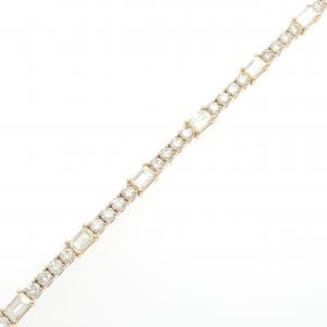 【新品】K18PG ダイヤモンド ブレスレット 3.80CT