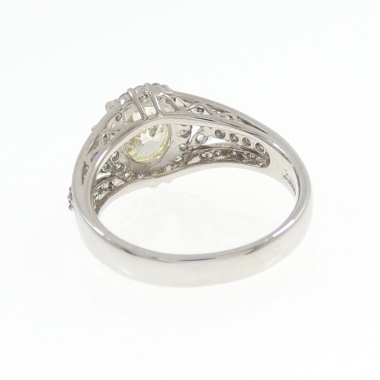 【リメイク】PT900 ダイヤモンド リング 1.503CT LY SI1 オーバルカット