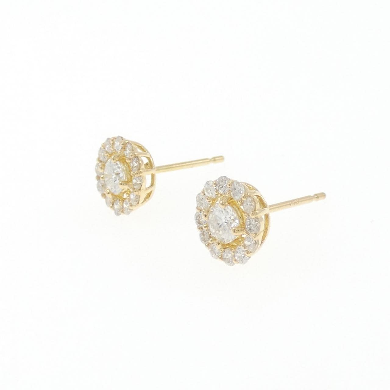 【リメイク】K18YG ダイヤモンド ピアス 0.70CT