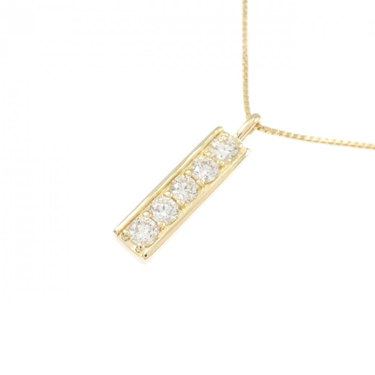 K18YG ダイヤモンド ネックレス 0.19CT