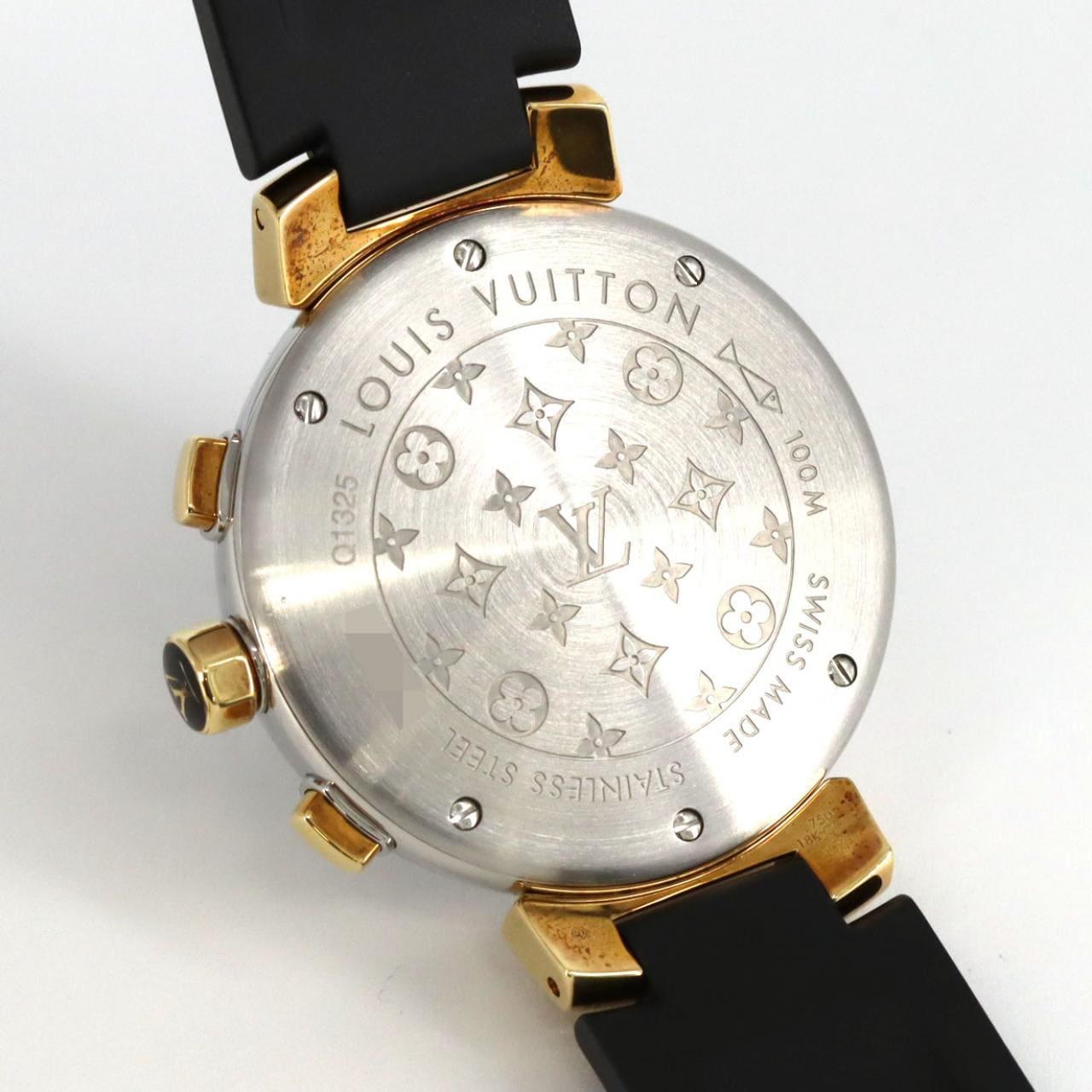 ルイヴィトン タンブール クロノグラフ Q1325 SSxGP クォーツ