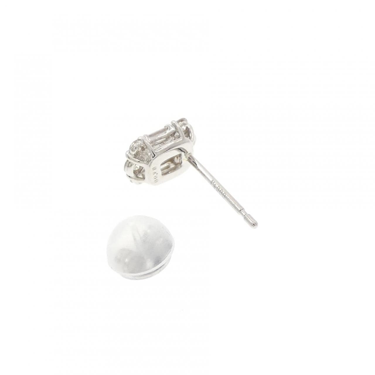 PT900 ダイヤモンド ピアス 0.18CT 片耳