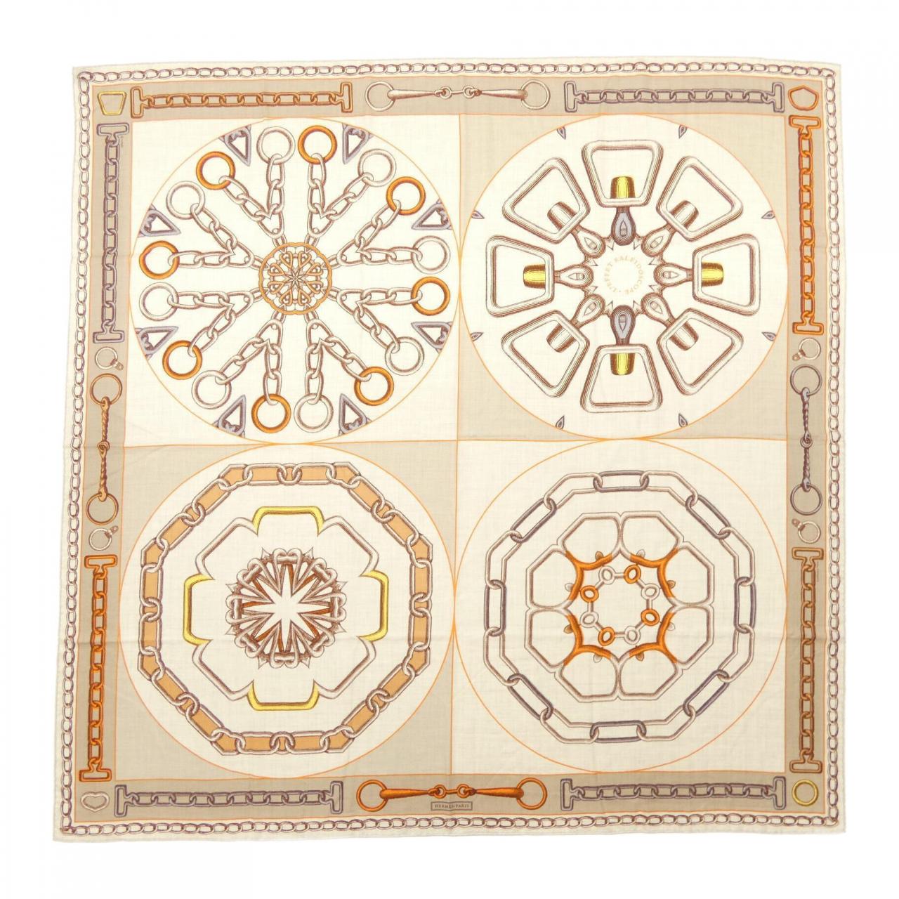 エルメス HERMES L'EFFET KALEIDOSCOPE H243800S カレジェアン140 ショール