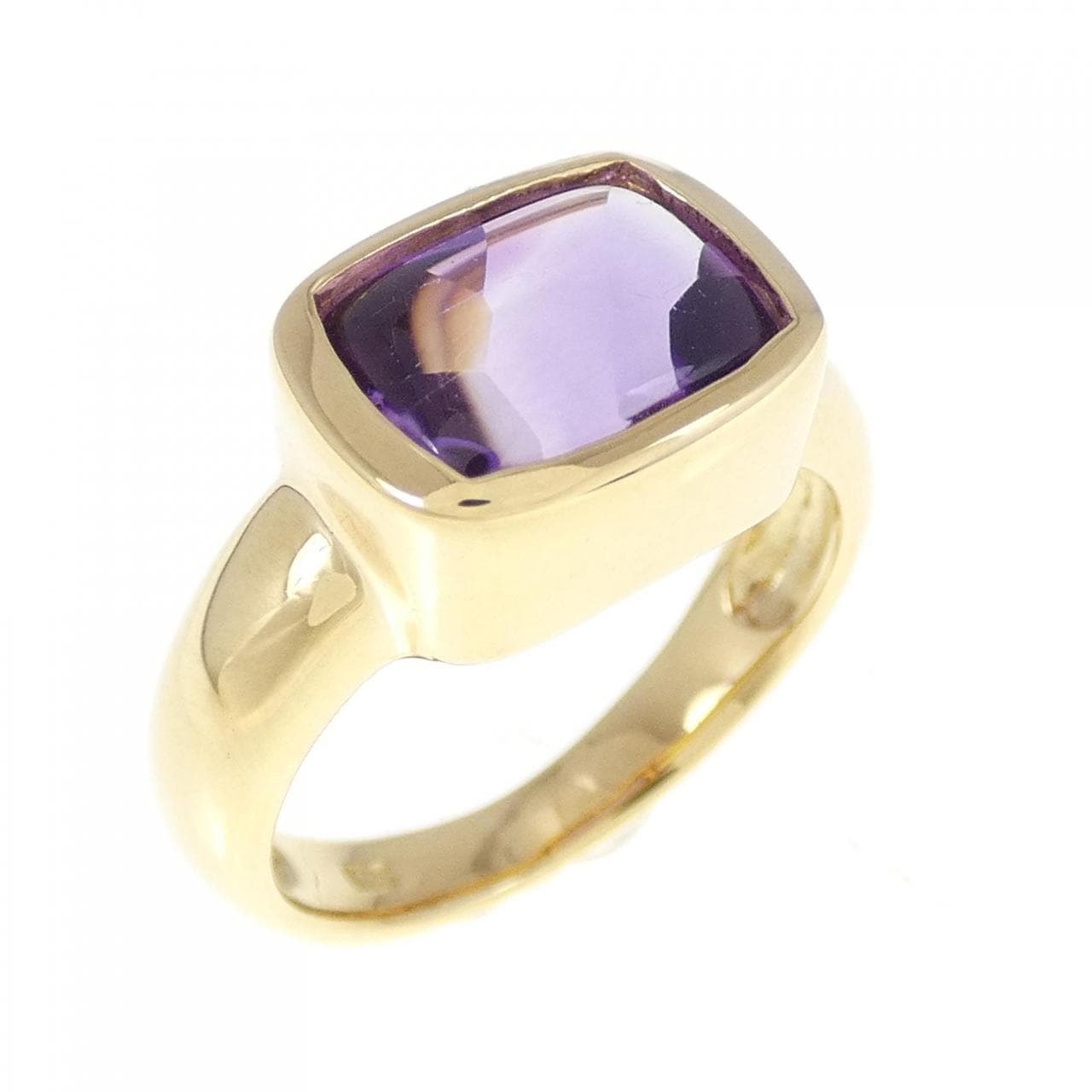 K18YG amethyst ring