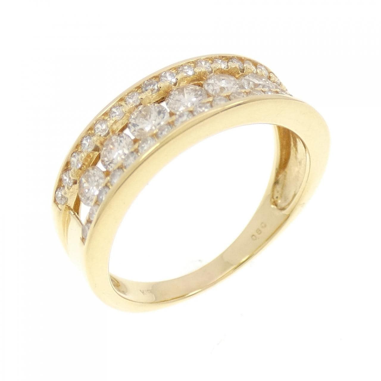 K18YG ダイヤモンド リング 0.80CT