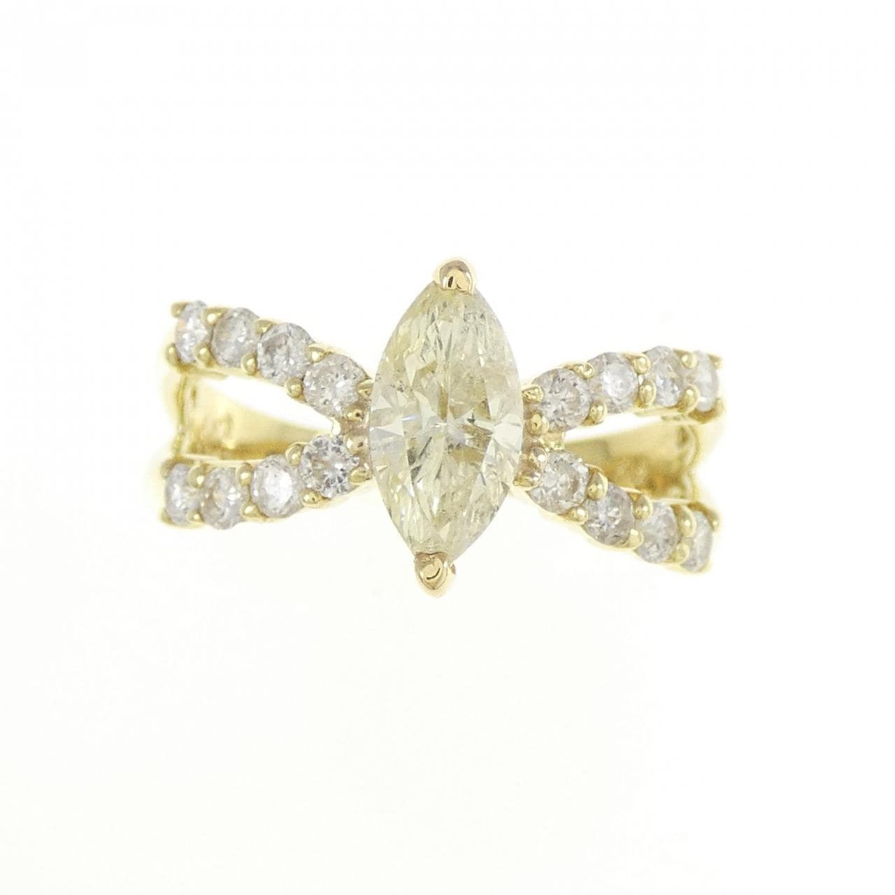 K18YG ダイヤモンド リング 0.663CT