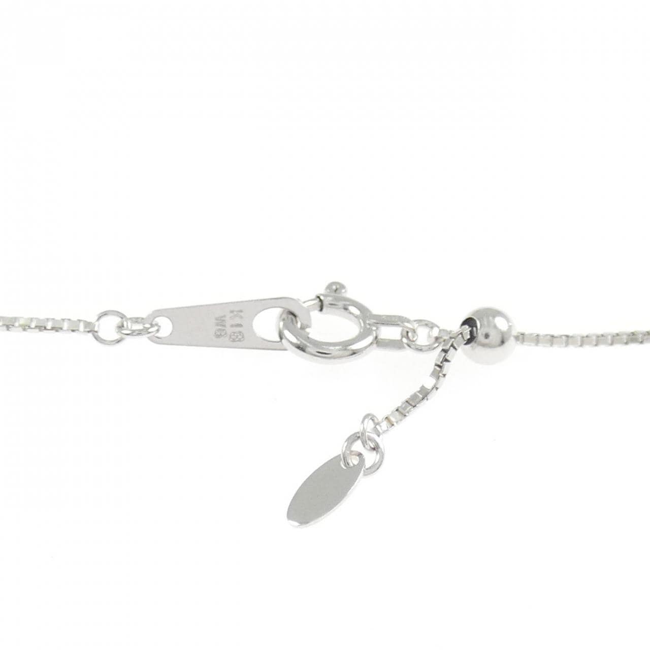 K18WG サファイヤ ネックレス 0.20CT
