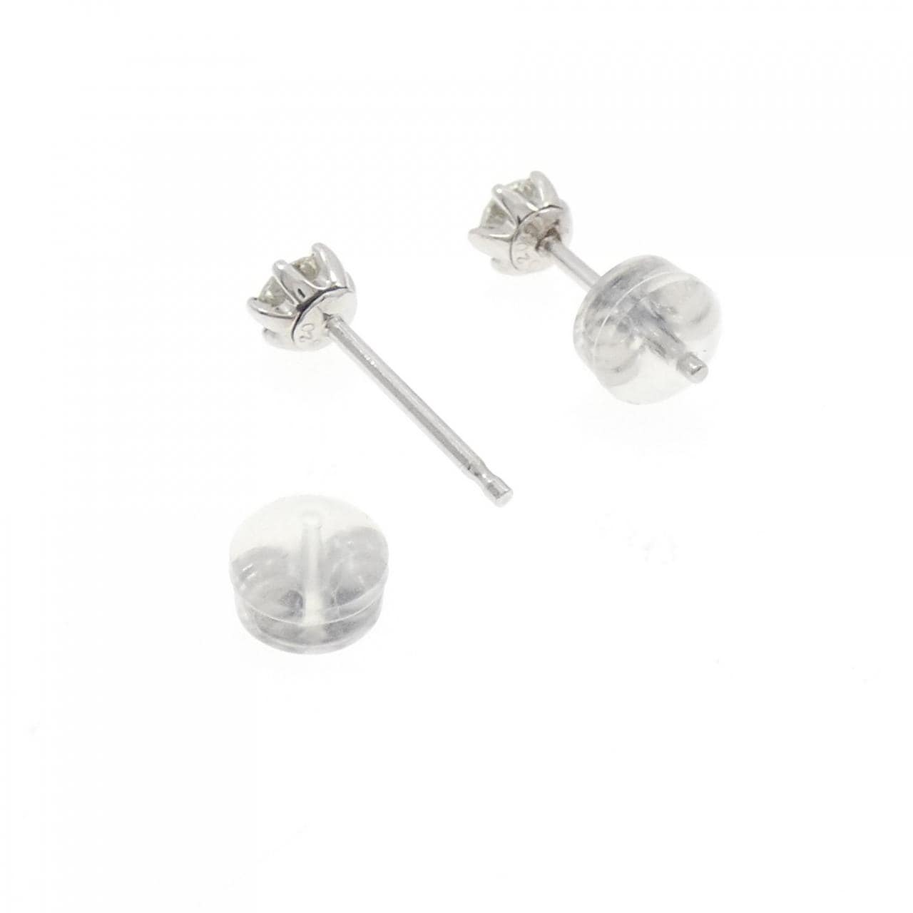 PT/PT900 ソリティア ダイヤモンド ピアス 0.40CT