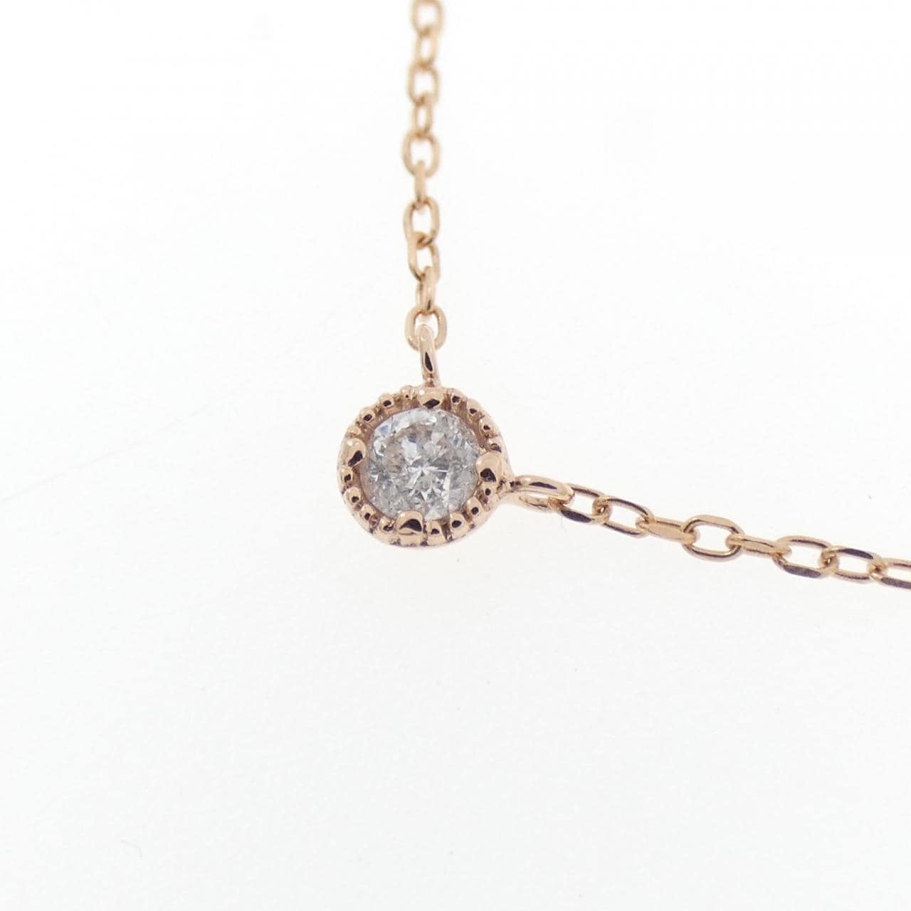 K10PG ダイヤモンド ネックレス 0.08CT