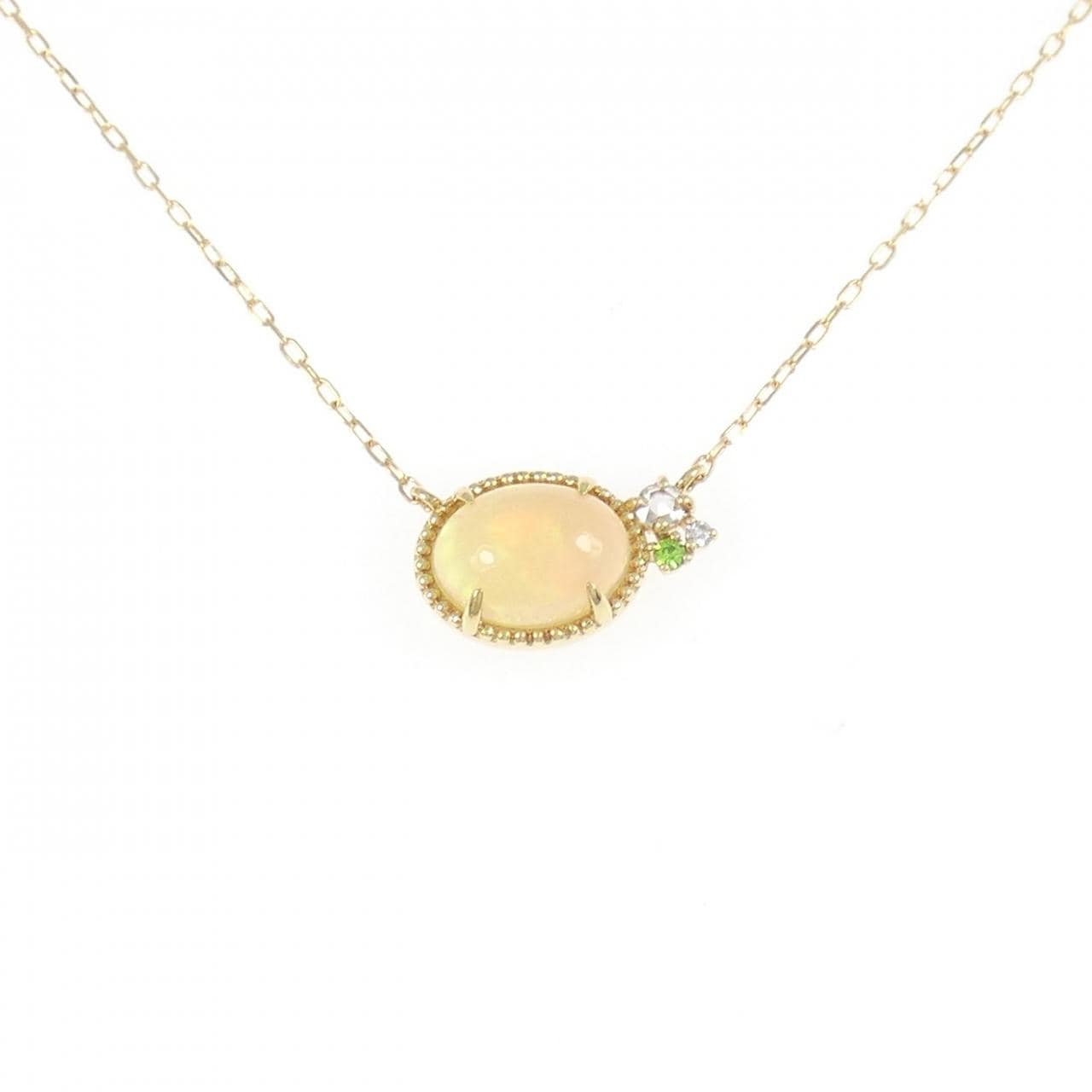 K18YG カラーストーン ネックレス