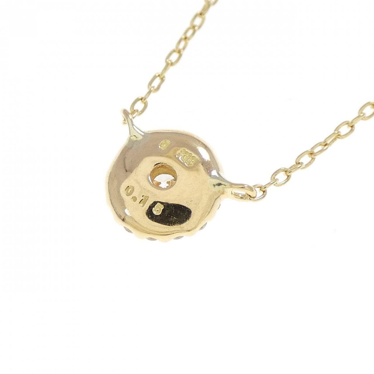 K18YG ダイヤモンド ネックレス 0.15CT