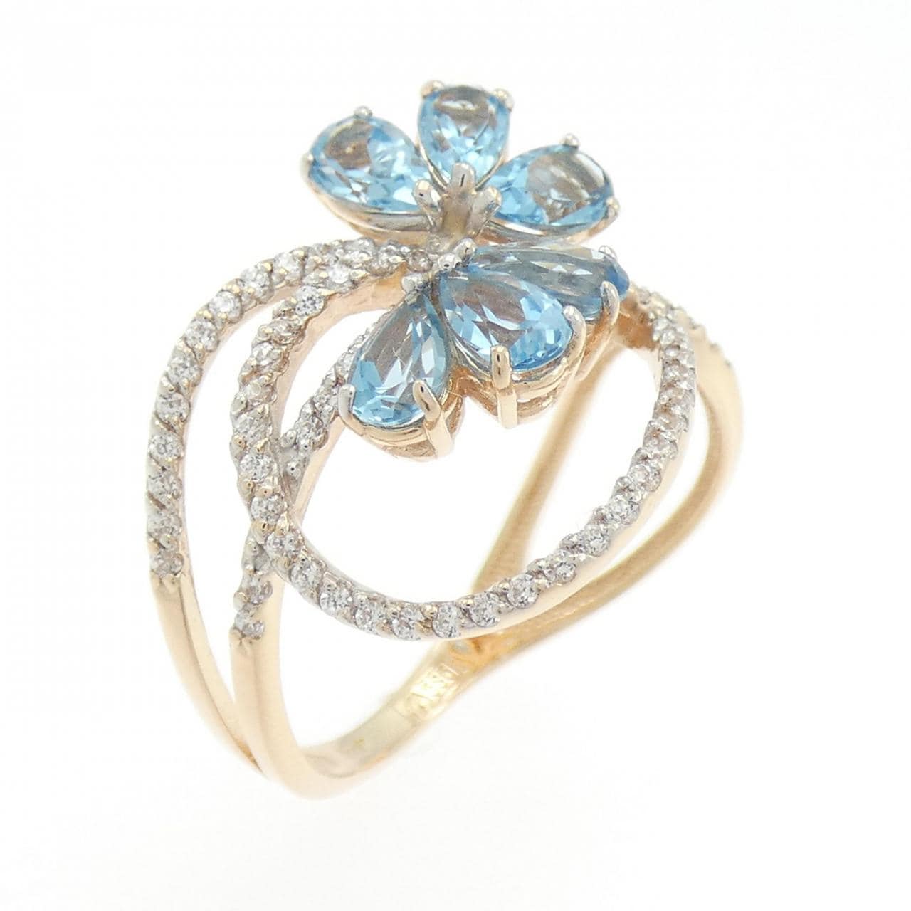 585PG/585WG ブルートパーズ リング