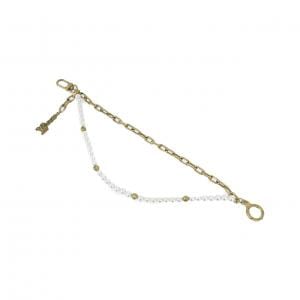 ルイヴィトン バッグ チャーム チェーン ベルト パール M01689 バッグチャーム