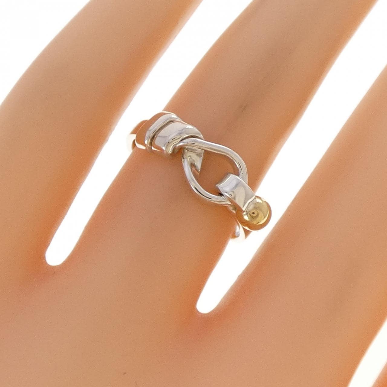 【ヴィンテージ】ティファニー フラットワイヤーラブノット リング