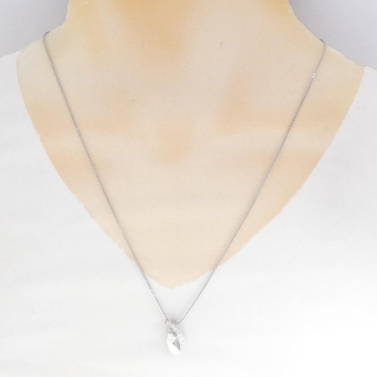 PT950 ダイヤモンド ネックレス 0.324CT