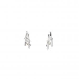 PT900 ダイヤモンド ピアス 0.10CT