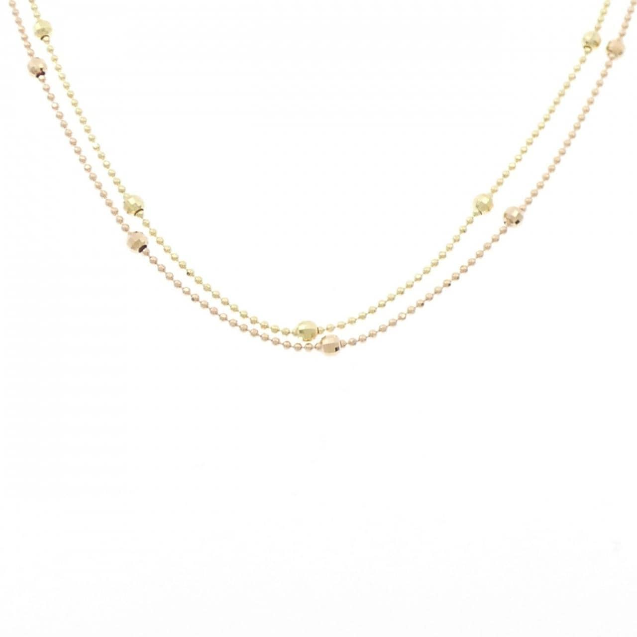 K18YG/K18PG necklace