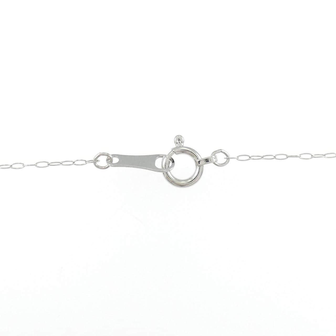 PT900/PT850 ソリティア ダイヤモンド ネックレス 0.08CT