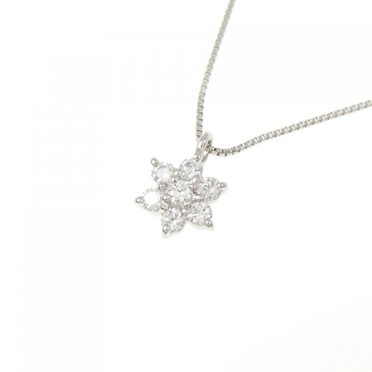 PT900/PT850 スター ダイヤモンド ネックレス 0.11CT
