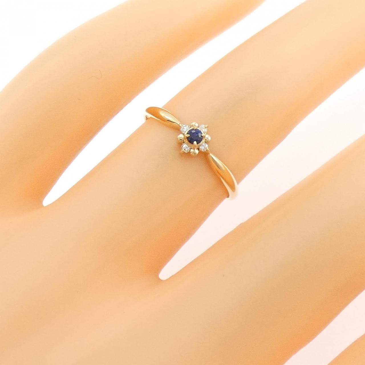 K18YG サファイヤ リング