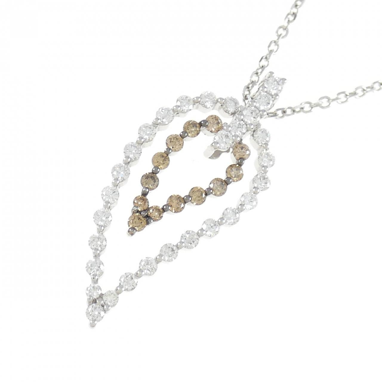 750WG Diamond Necklace 1.20CT