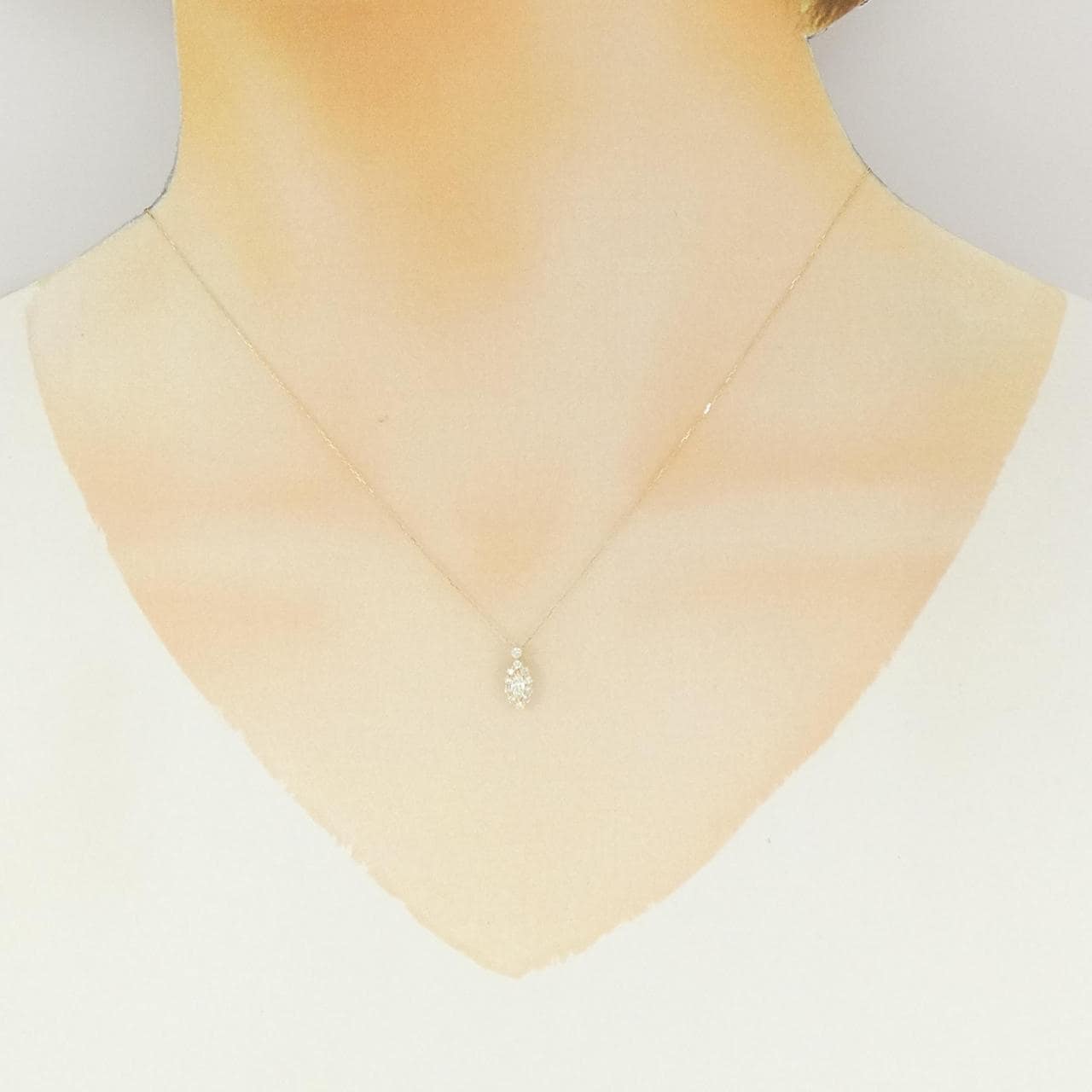 【新品】K18YG ダイヤモンド ネックレス 0.20CT