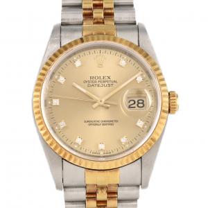 【ノーメンテナンス還元価格】ロレックス デイトジャスト 16233G. SSxYG 自動巻 S番