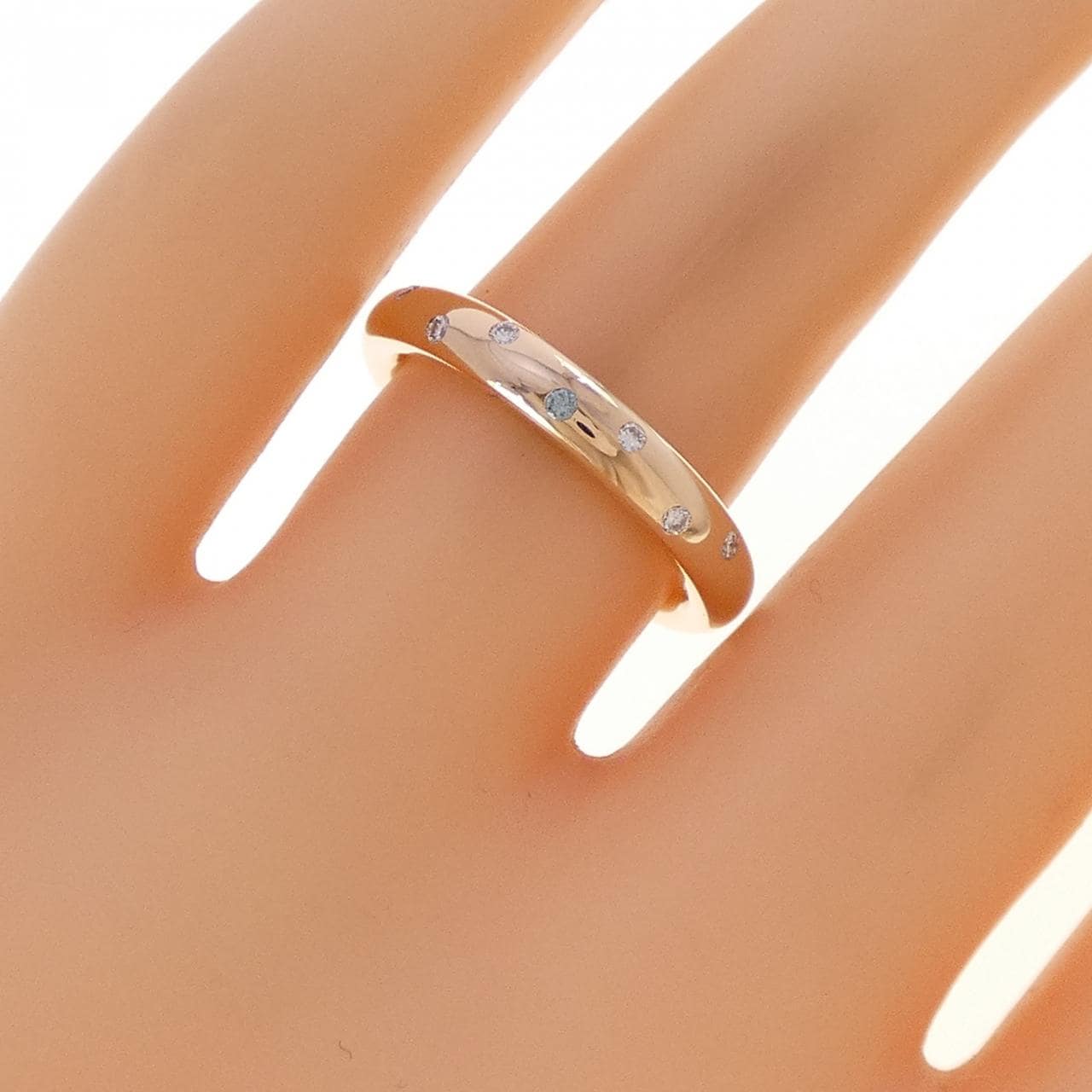 K18PG ダイヤモンド リング 0.08CT