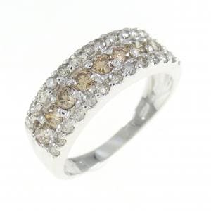 K18WG ダイヤモンド リング 0.30CT