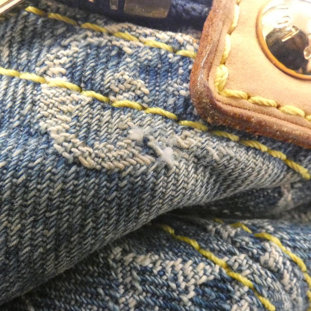 ルイヴィトン モノグラム デニム バギー GM M95048+J54316 ショルダーバッグ