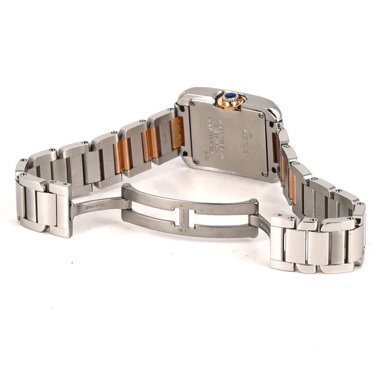 カルティエ タンクアングレーズSM PGコンビ･11P WT100024 SSxPG クォーツ