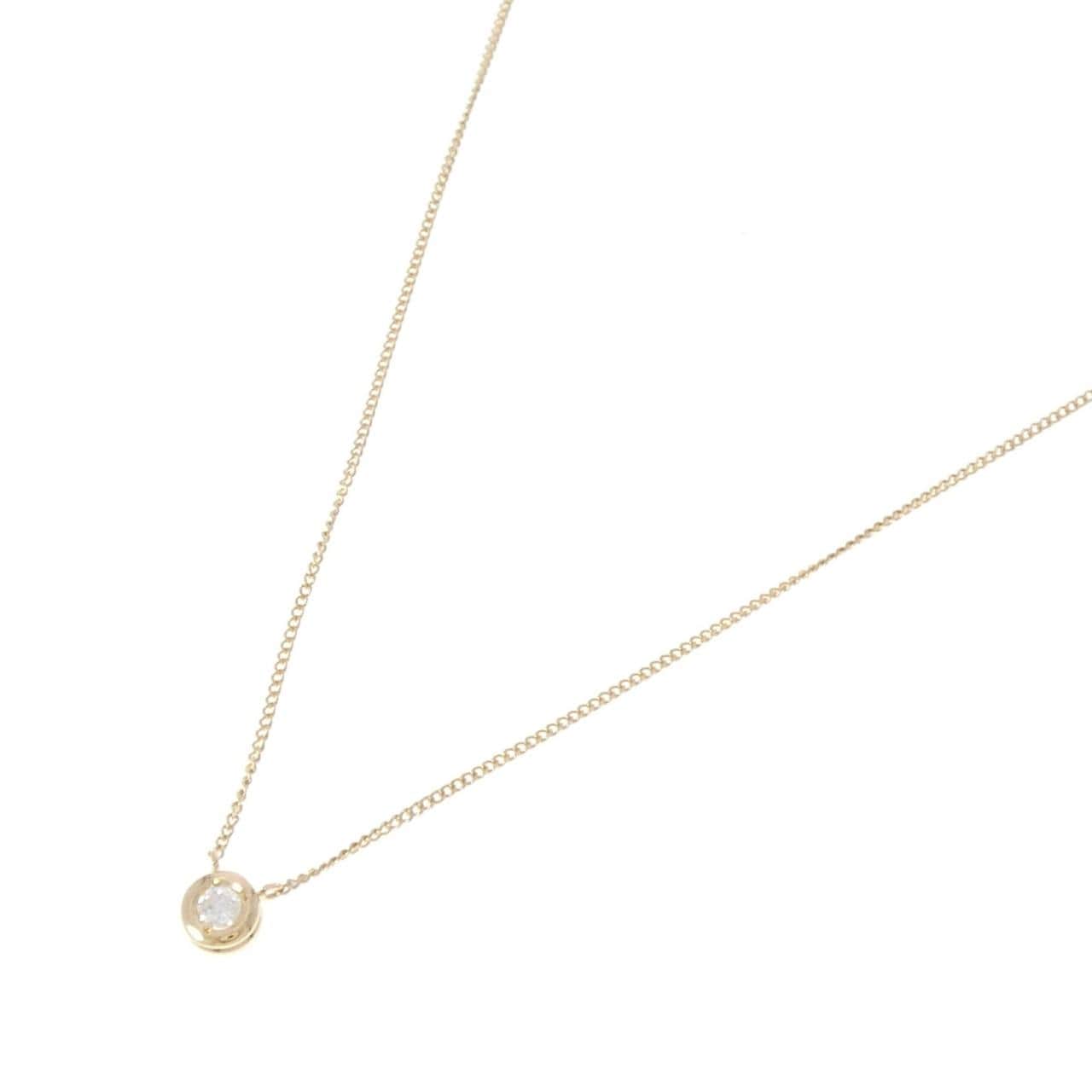 K18YG ダイヤモンド ネックレス 0.1CT