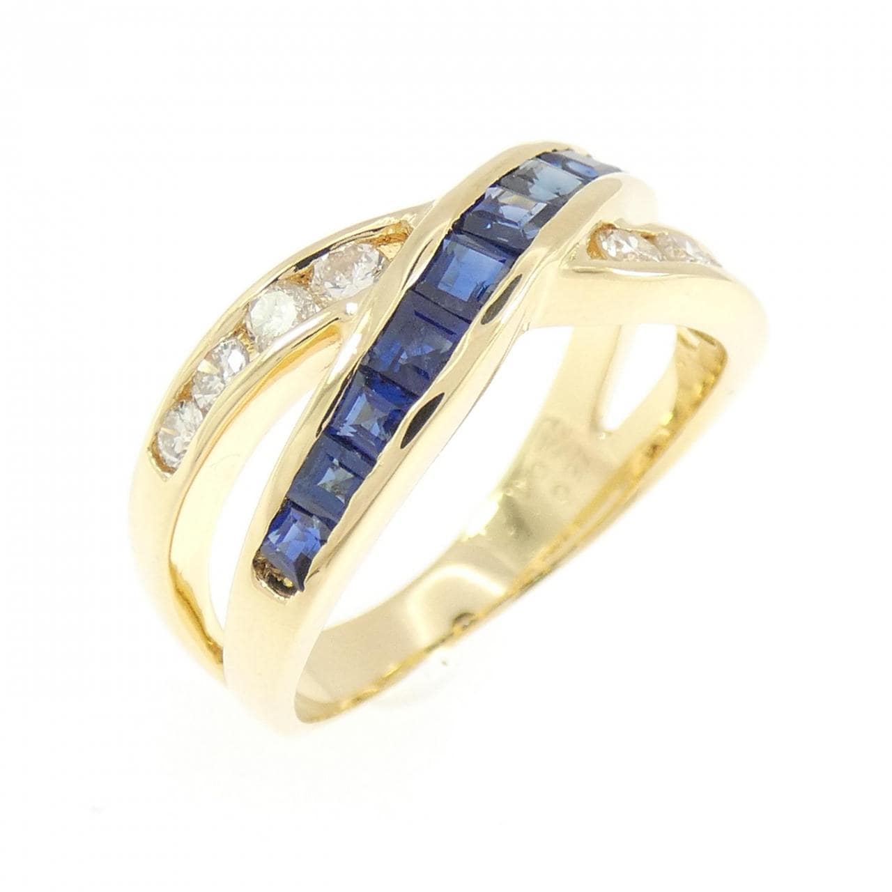 K18YG サファイヤ リング 0.97CT