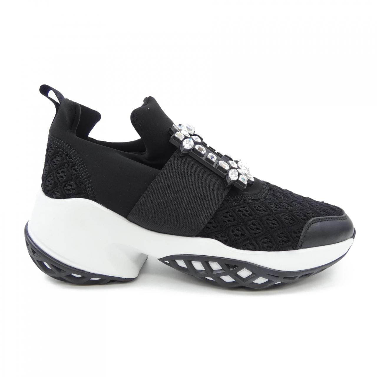 ロジェヴィヴィエ ROGER VIVIER ヴィヴ ラン　ストラスバックル スニーカー