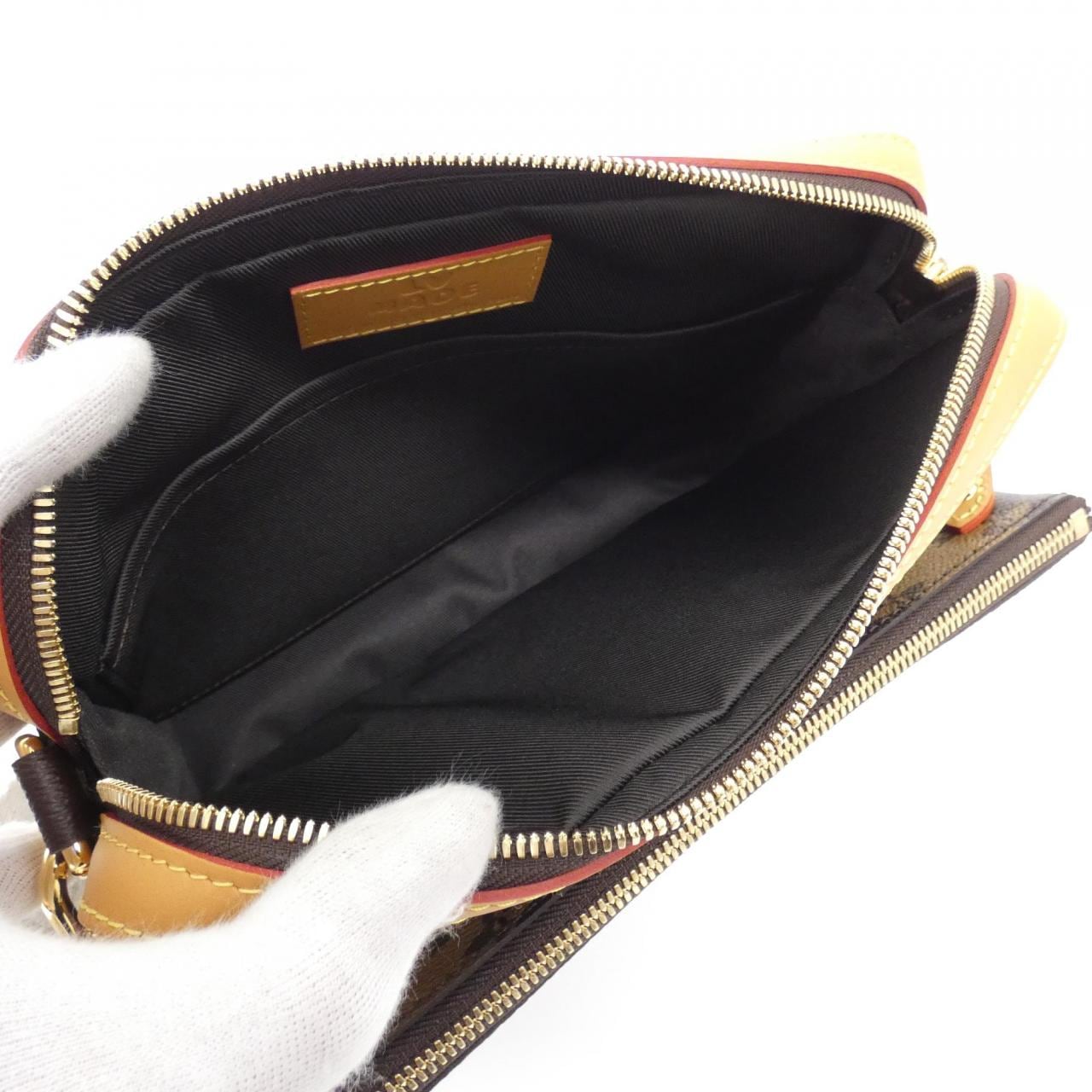 LOUIS VUITTON Monogram條紋（LV Squared）三重郵差包 M45965 單肩包