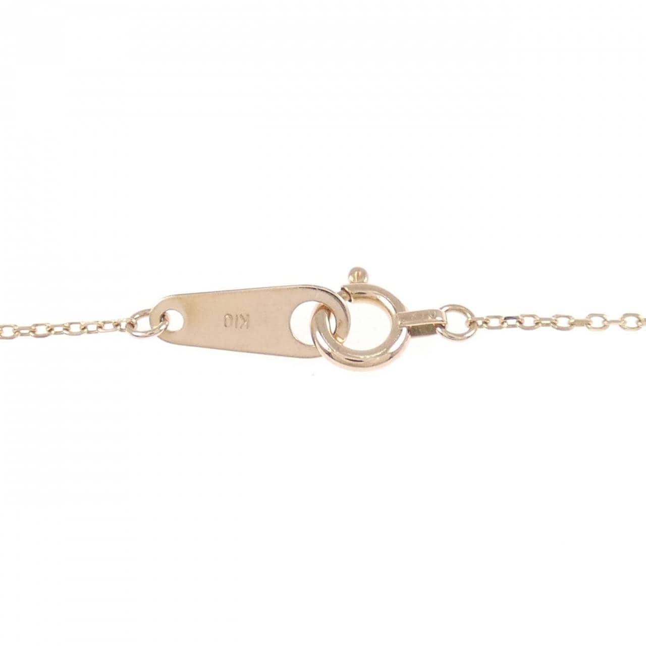 K10PG ハート ダイヤモンド ネックレス 0.02CT