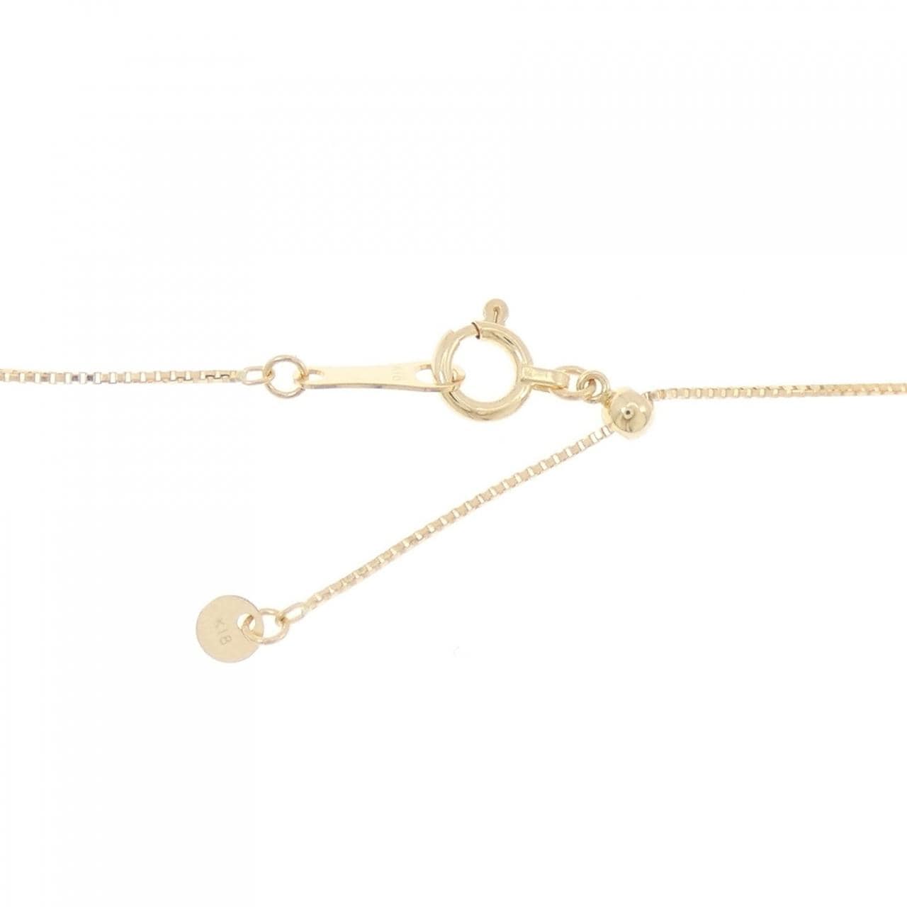 K18YG クロス ダイヤモンド ネックレス 0.16CT
