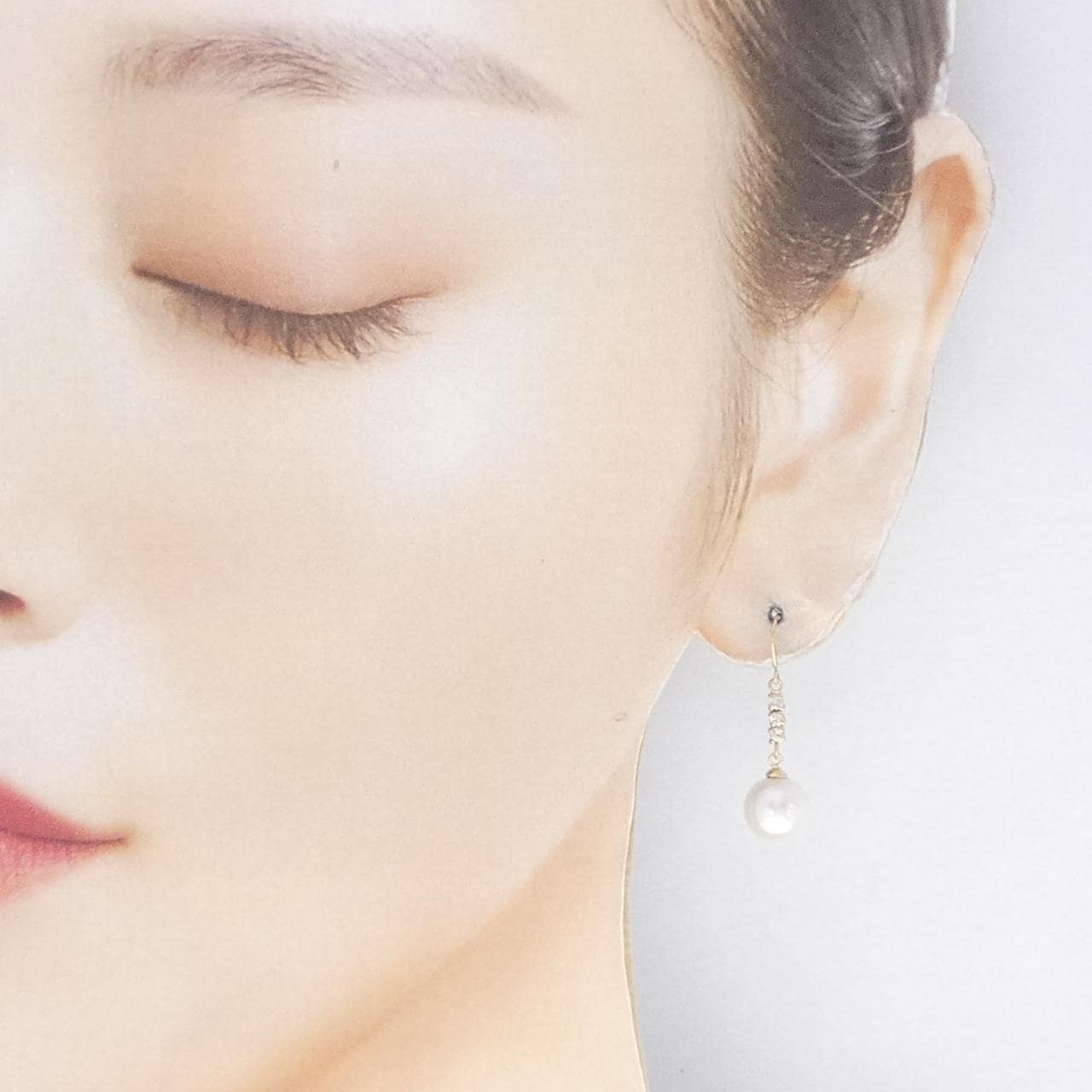 K18YG アコヤパール ピアス 8.1mm