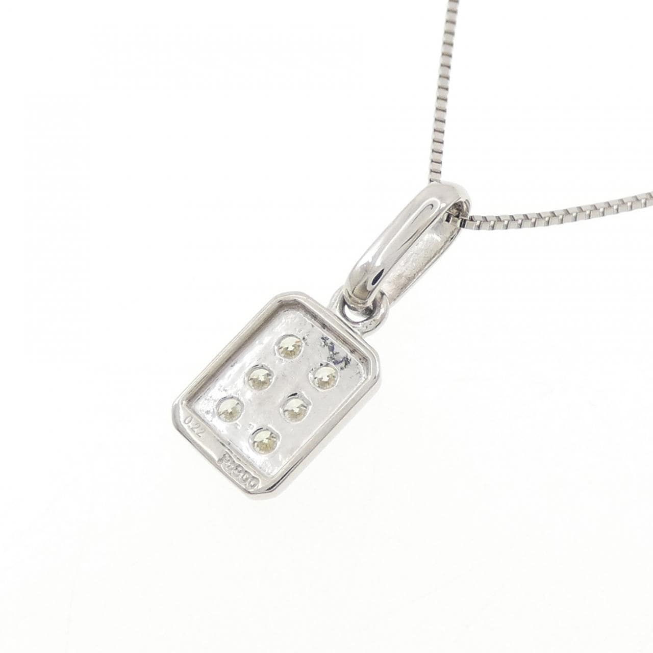 PT900/PT850 ダイヤモンド ネックレス 0.22CT