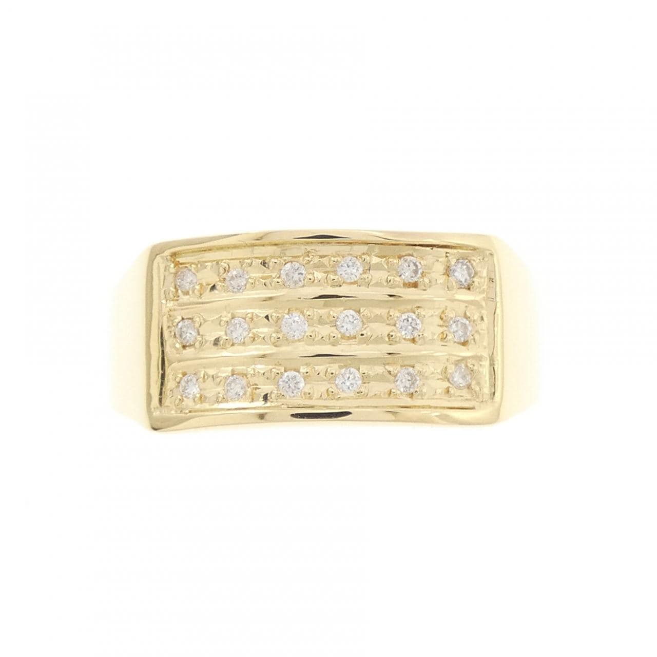 【新品】K18YG ダイヤモンド リング 0.12CT